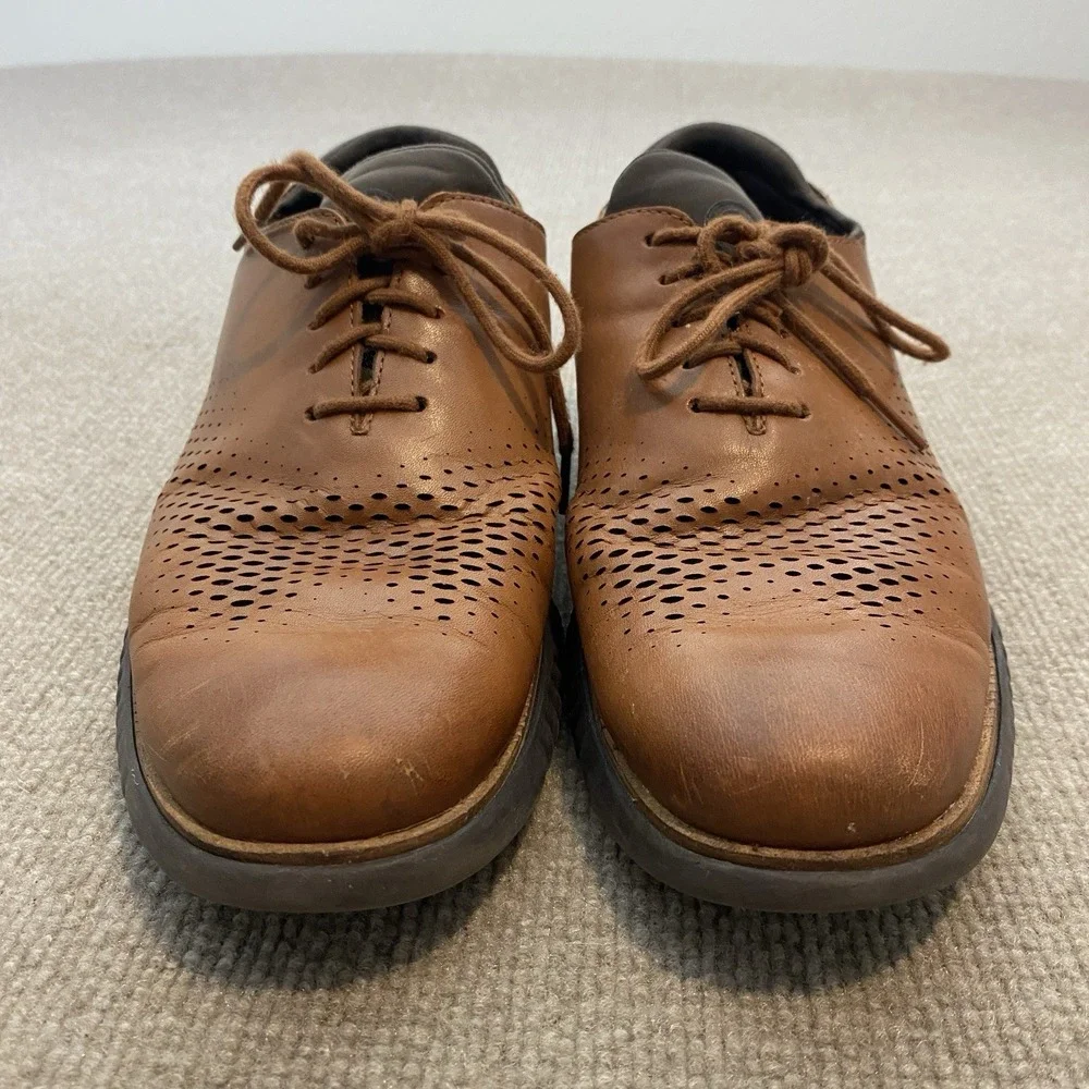 Cole‎ Haan OriginalGrand Shoes Mens Size 10.5 Brown Leather Dress Derby C25351